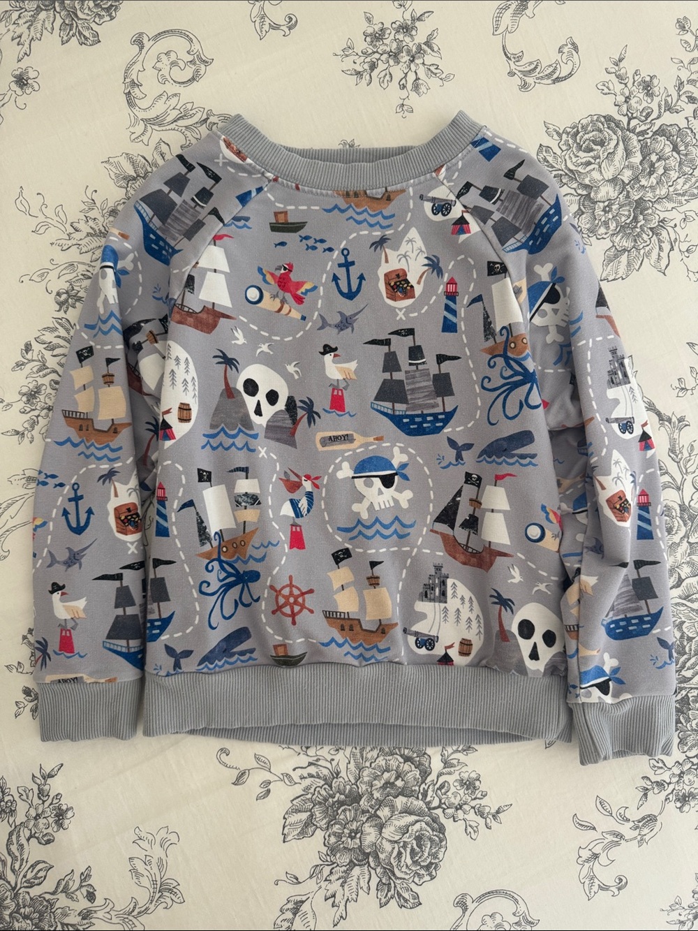 Little Sleepies ‘Play’ Pirate Sweatshirt Size 4